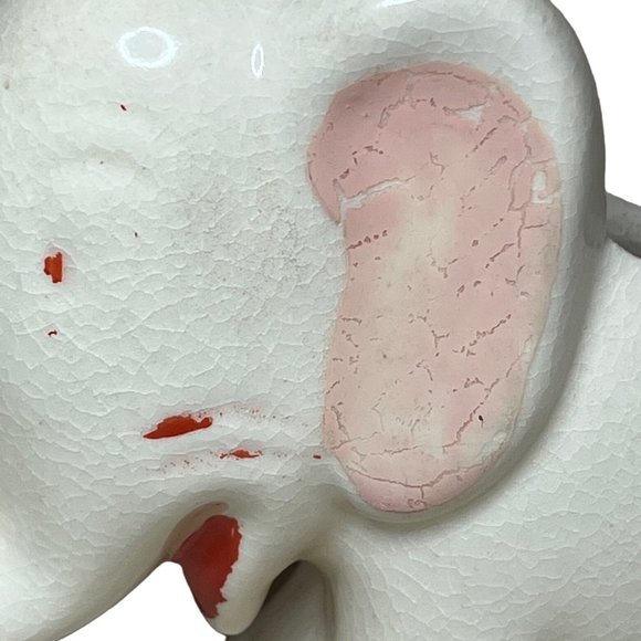 Vintage Ceramic Elephant Planter White 1940's - Picture 4 of 9